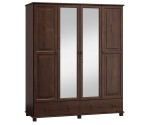 Šatní skříň 4Dč3 šířka 160 ořech