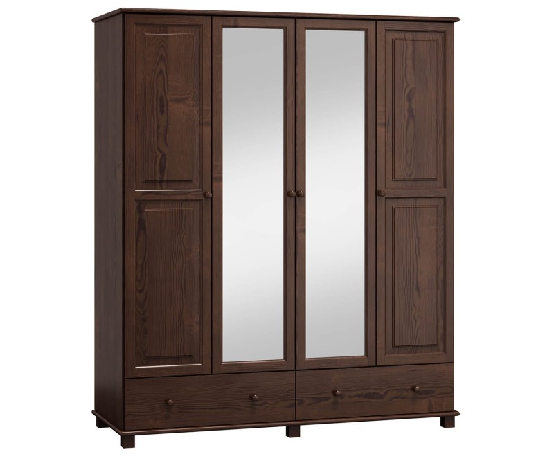 Šatní skříň 4Dč3 šířka 160 ořech