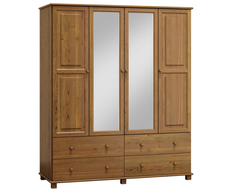 Šatní skříň 4Dč4 šířka 160 dub