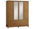 Šatní skříň 4Dč4 šířka 180 dub
