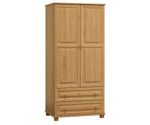 Šatní skříň 2Dč4 šířka 90 věšák/police olše