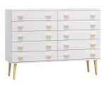 Komoda č2 šířka 140 cm 5š Venuci bílý