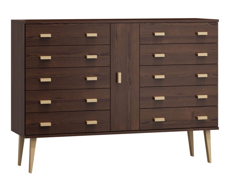 Komoda č4 šířka 120 cm 5š Venuci ořech