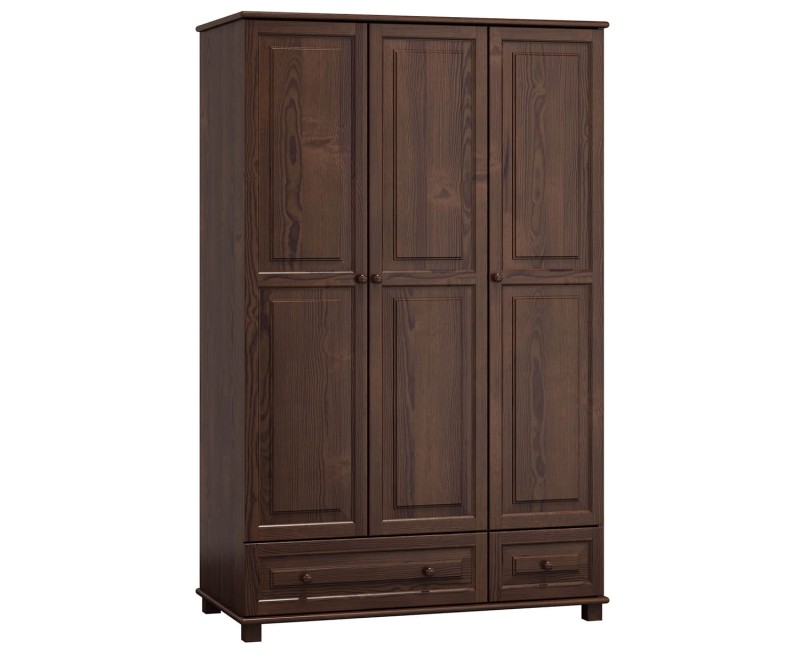 Šatní skříň 3Dč1 šířka 133 ořech