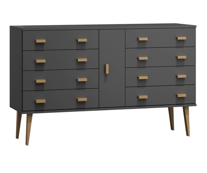 Komoda č4 šířka 120 cm 4š Venuci šedá