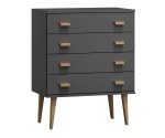 Komoda č1 šířka 60 cm 4š Venuci šedá