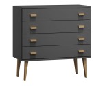 Komoda č1 šířka 100 cm 4š Venuci šedá