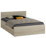 Postel 160x200 DM1 dub sonoma s roštem
