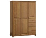 Šatní skříň 3Dč4 šířka 120 dub