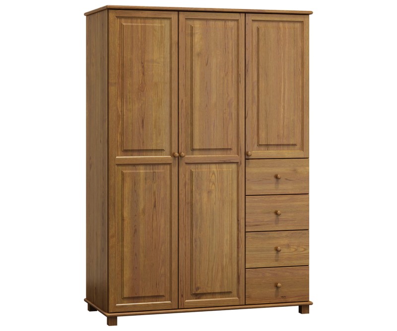 Šatní skříň 3Dč4 šířka 120 dub