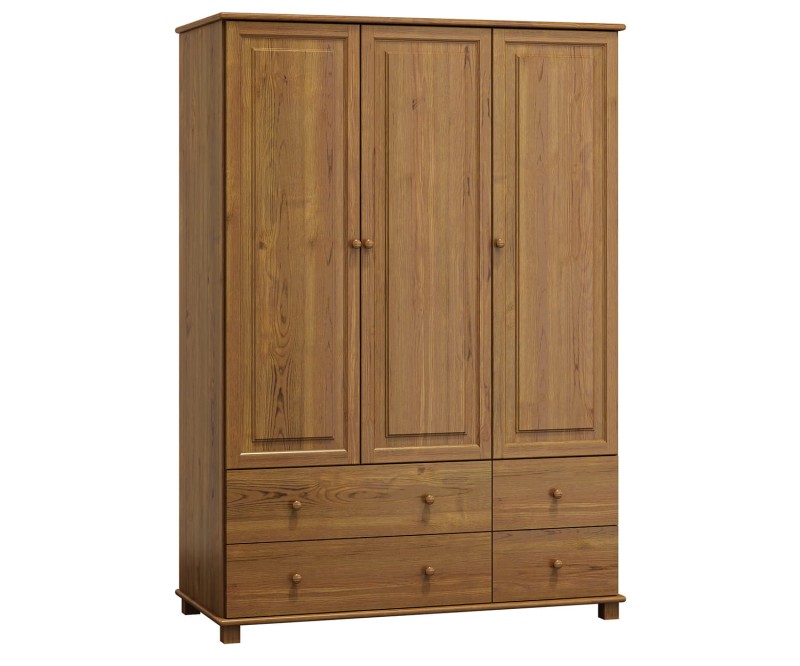 Šatní skříň 3Dč7 šířka 133 dub