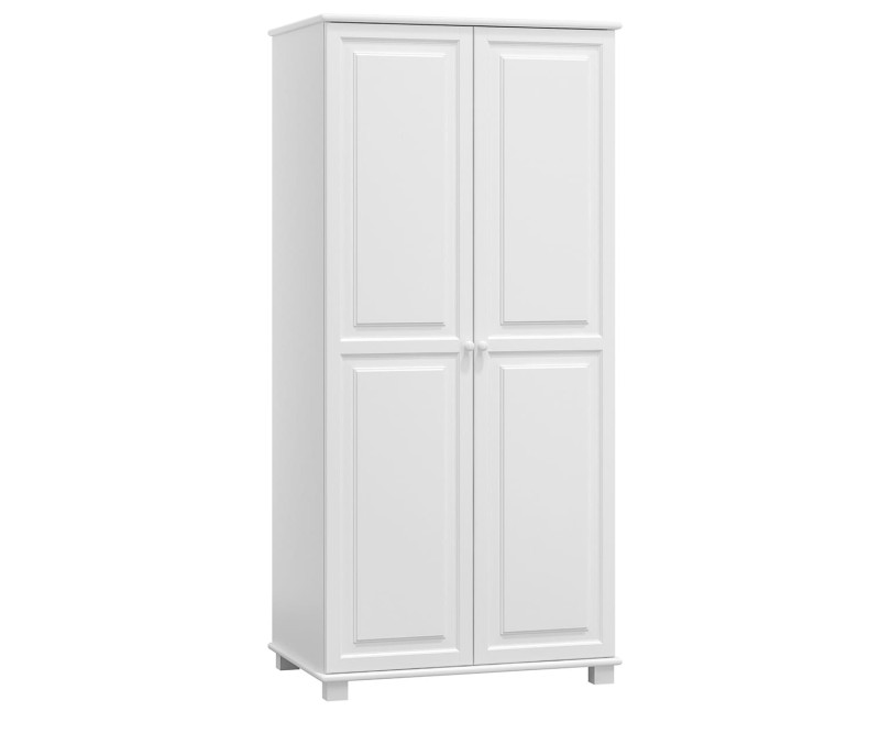 Šatní skříň 2Dč2 šířka 80 věšák bílá