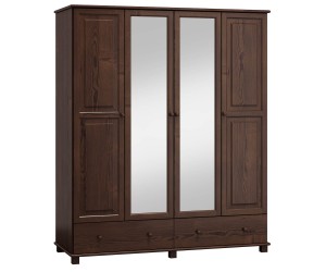 Šatní skříň 4Dč3 šířka 160 ořech