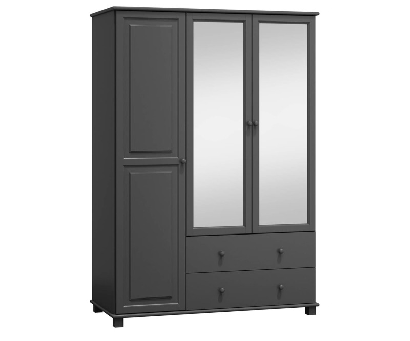 Šatní skříň 3Dč6 šířka 120 šedá