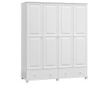Šatní skříň 4Dč5 šířka 160 bílá