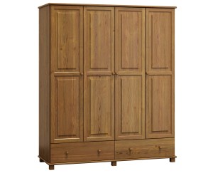 Šatní skříň 4Dč5 šířka 180 dub