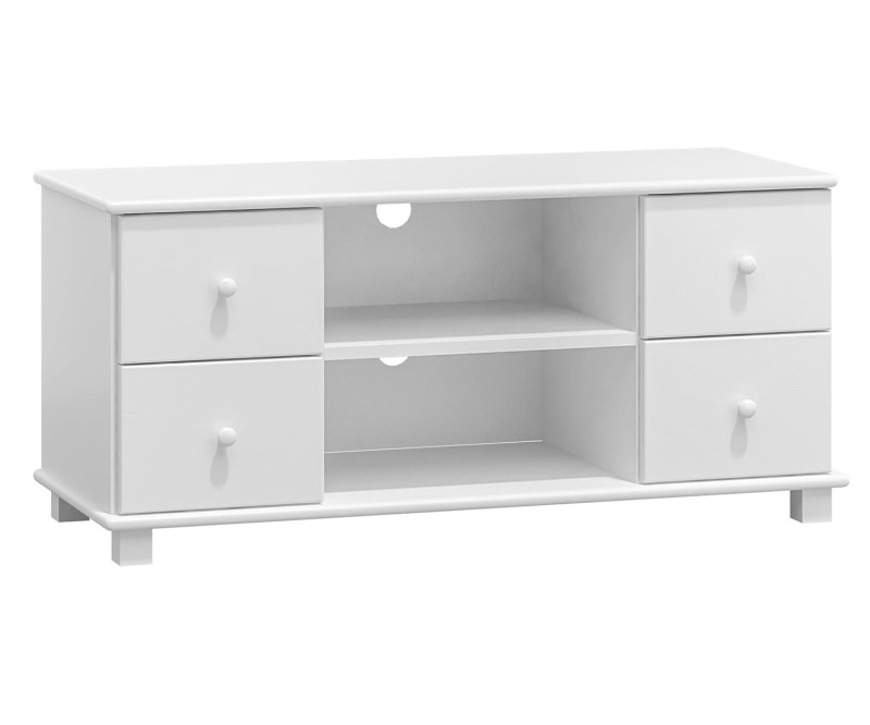 TV stolek borovice č3 šířka 118 bílý