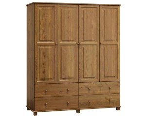 Šatní skříň 4Dč6 šířka 160 dub