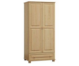 Šatní skříň 2Dč1 šířka 80 věšák borovice