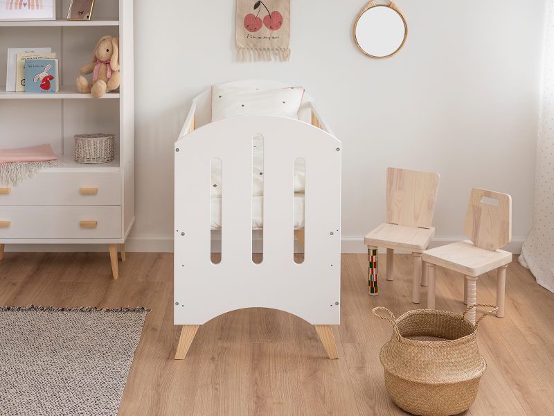 Dětské postýlky 60x120 BABY DREAM bílý/borovice