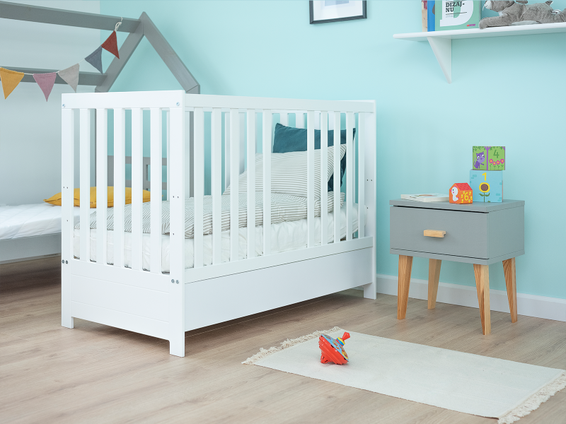 Dětské postýlky 60x120 BABY SLEEP bílý