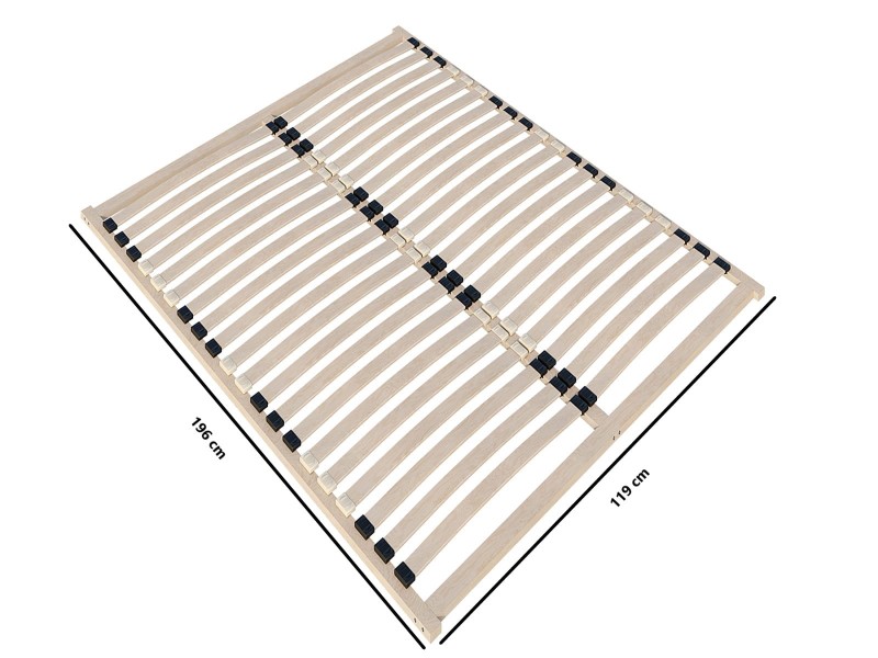 Rošt 120x200 v rámu s 20 pružinovými lamelami