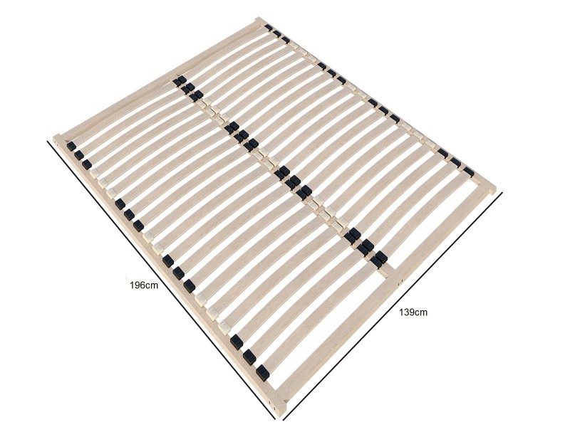 Rošt 140x200 v rámu s 40 pružinovými lamelami