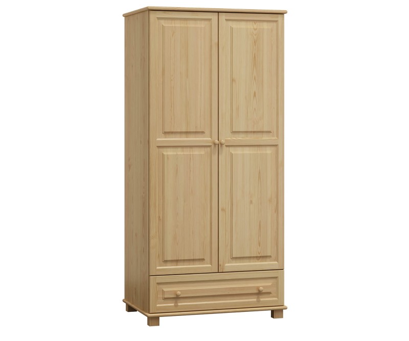 Šatní skříň 2Dč1 šířka 80 věšák/police borovice