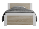 Postel 90x200 DMD3 bílá+dub sonoma s roštem