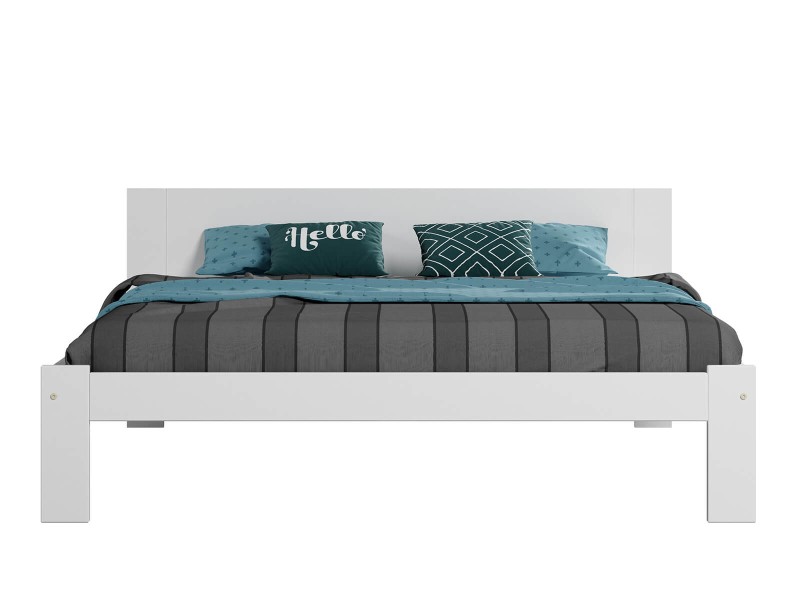 Postel 140x200 DMD5 bílá s roštem