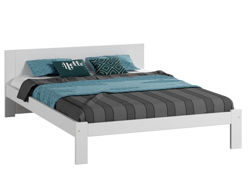 Postel 140x200 DMD5 bílá s roštem