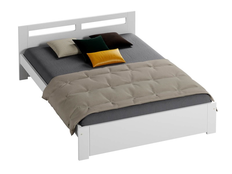 Postel 160x200 DMD6 bílá s roštem