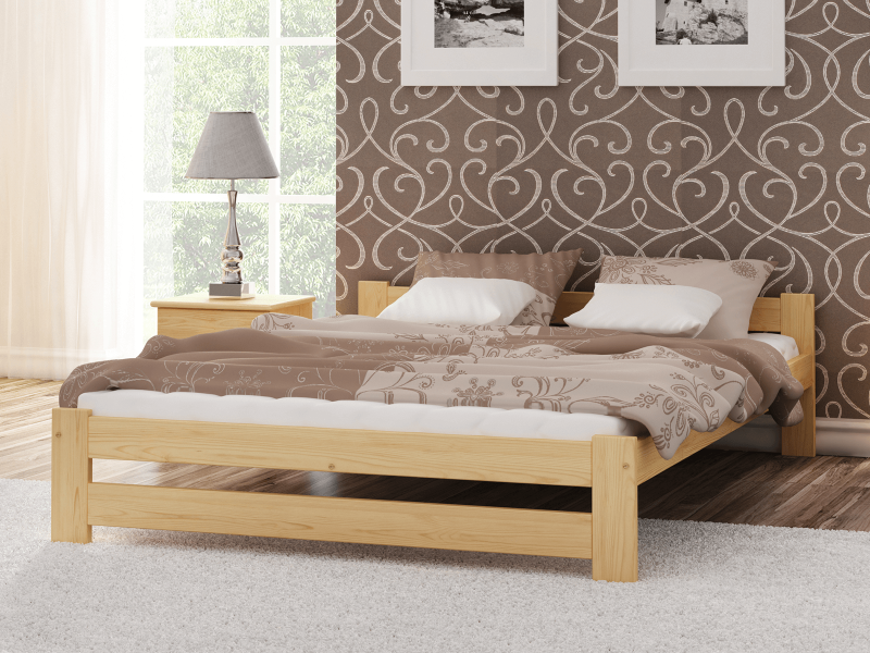 Postel z masivu VitBed 160x200cm Ran borovice s roštem