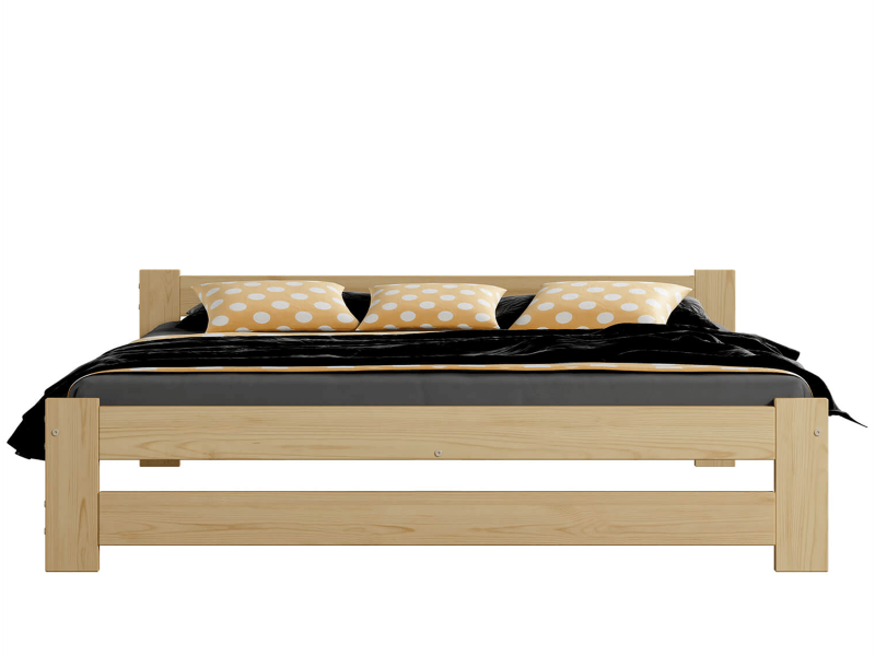 Postel z masivu VitBed 140x200cm Ran není lakovaná s roštem