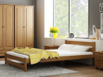 Postel z masivu VitBed 120x200cm Eureka dub s roštem