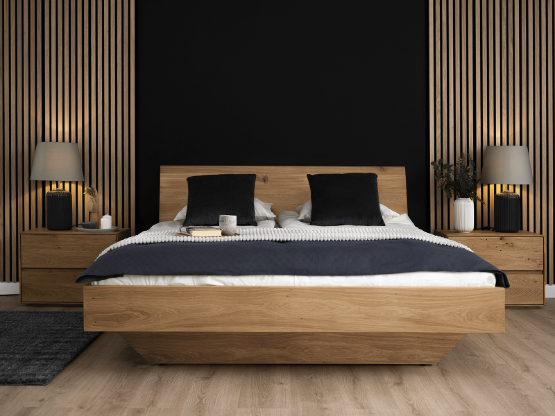 Dubová postel 180x200 cm Piacenza