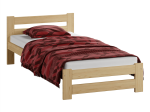 Postel z masivu VitBed 90x200cm Eureka není lakovaná s roštem