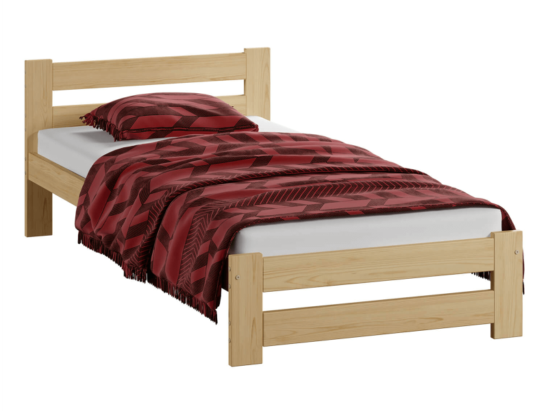 Postel z masivu VitBed 90x200cm Eureka není lakovaná s roštem