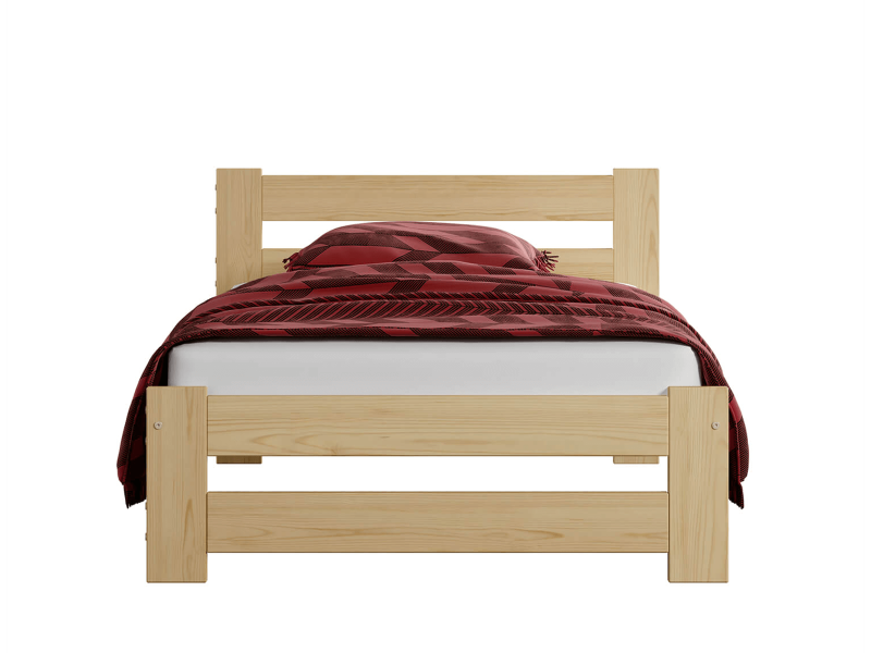 Postel z masivu VitBed 90x200cm Eureka není lakovaná s roštem