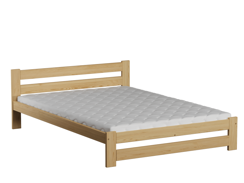 Postel z masivu VitBed 140x200cm Eureka borovice s roštem + Matrace Niobé 140x200