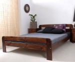 Postel z masivu 160x200 Nastěnka ořech s roštem