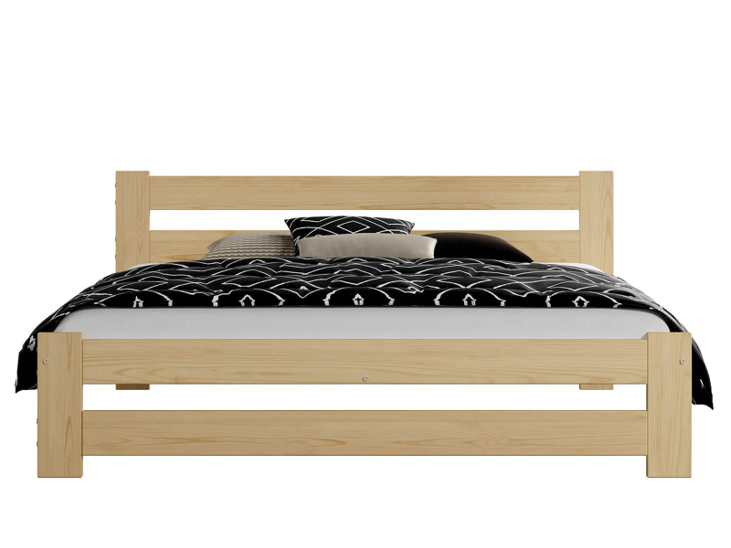 Postel z masivu VitBed 180x200cm Eureka není lakovaná s roštem