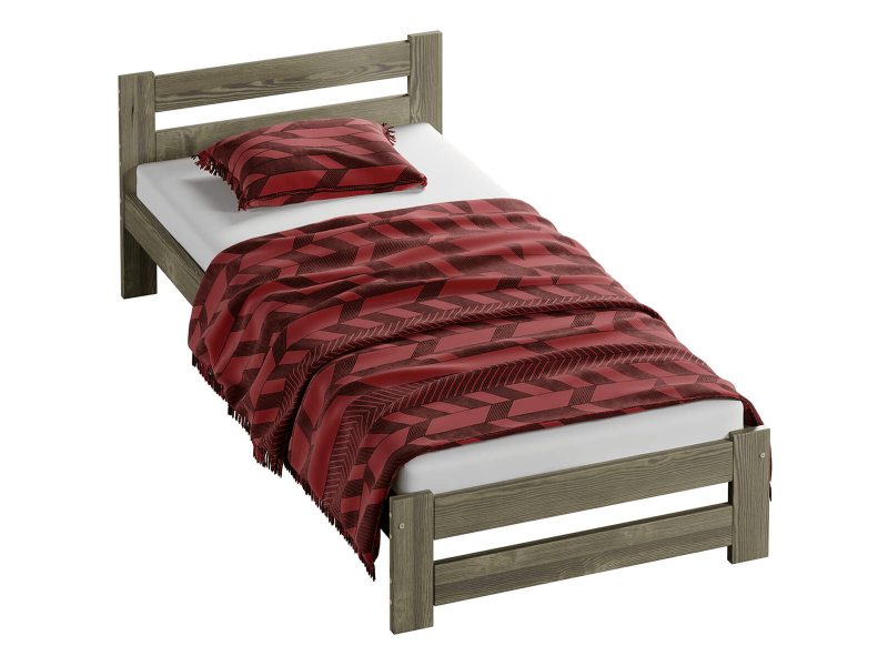 Postel z masivu VitBed 90x200cm Eureka lanýžový dub s roštem