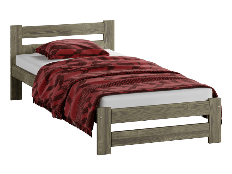 Postel z masivu VitBed 90x200cm Eureka lanýžový dub s roštem