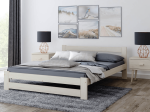 Postel  z masivu VitBed 120x200cm Eureka bílá borovice s roštem