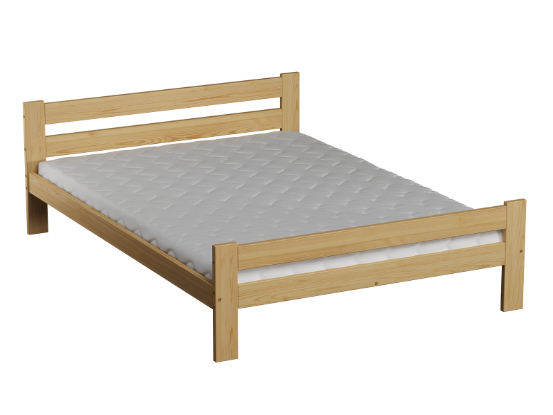 Postel  z masivu VitBed 120x200cm Kenta borovice s roštem + Matrace Kassandra 120x200cm
