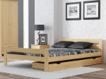 Postel z masivu VitBed 140x200cm Kenta není lakovaná s roštem