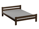Postelz masivu VitBed 120x200cm Kenta ořech s roštem + Matrace Kassandra 120x200cm