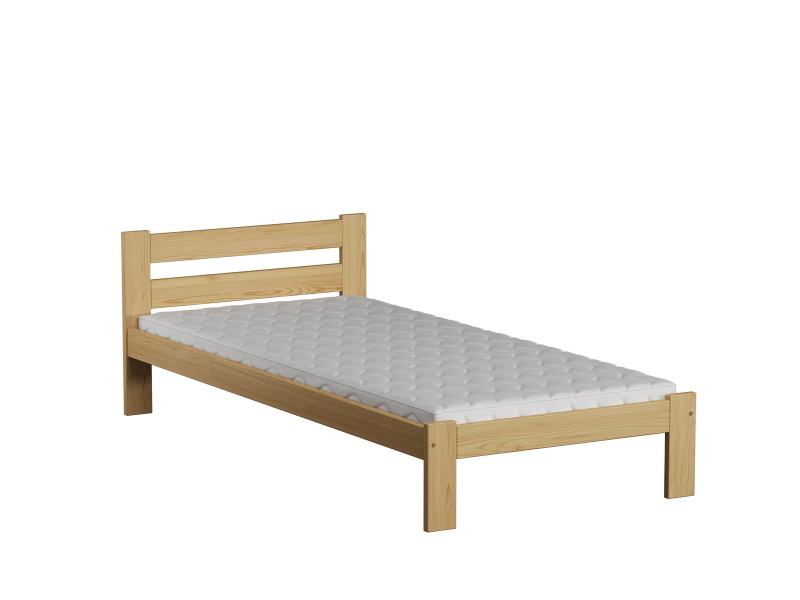 Postel z masivu VitBed 90x200cm Akio borovice s roštem + Matrace Heka 90x200