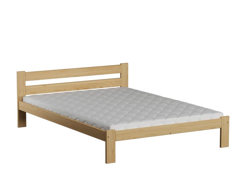 Postel z masivu VitBed 120x200cm Akio borovice s roštem + Matrace Heka 120x200